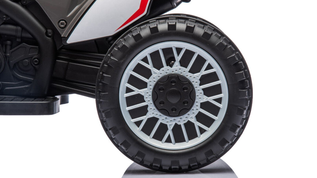 Motorek elektryczny SUN BABY Honda CRF450 Szary Metalowe osie kół 