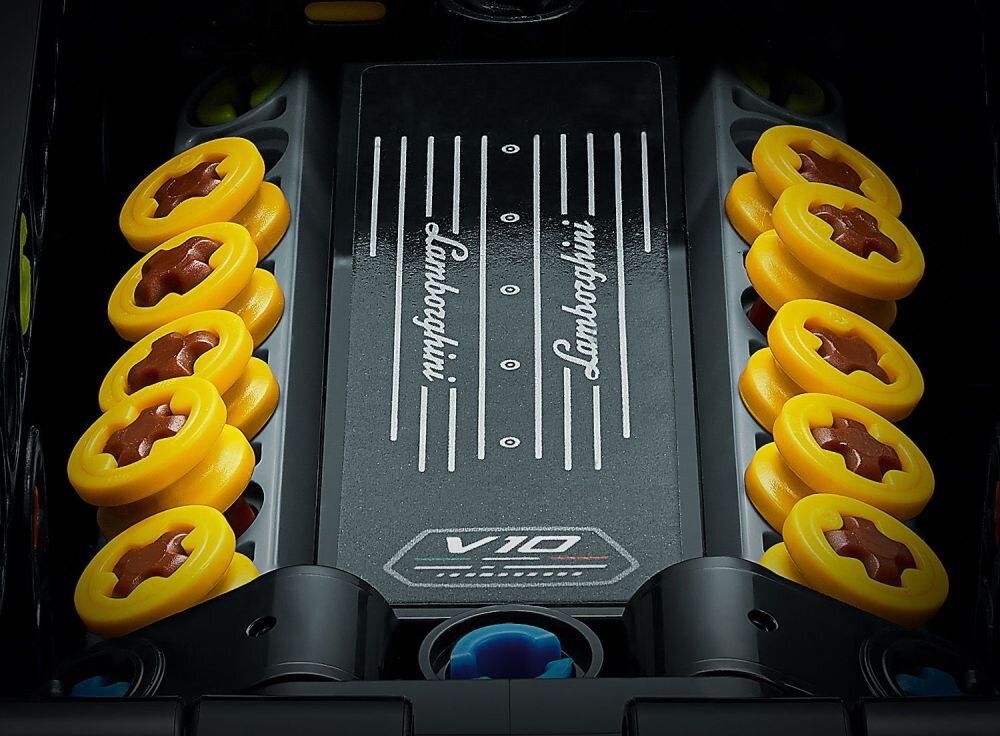 LEGO Technic Lamborghini Huracán Tecnica 42161   klocki elementy zabawa łączenie figurki akcesoria figurka zestaw 