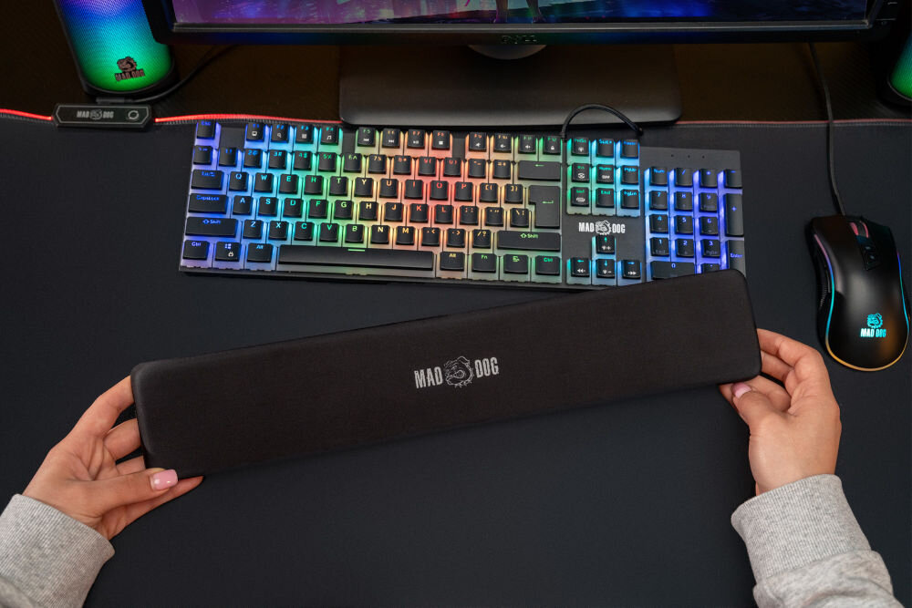 Podkłada MAD DOG WR100 Żelowa Czarny podporka pod nadgarstek