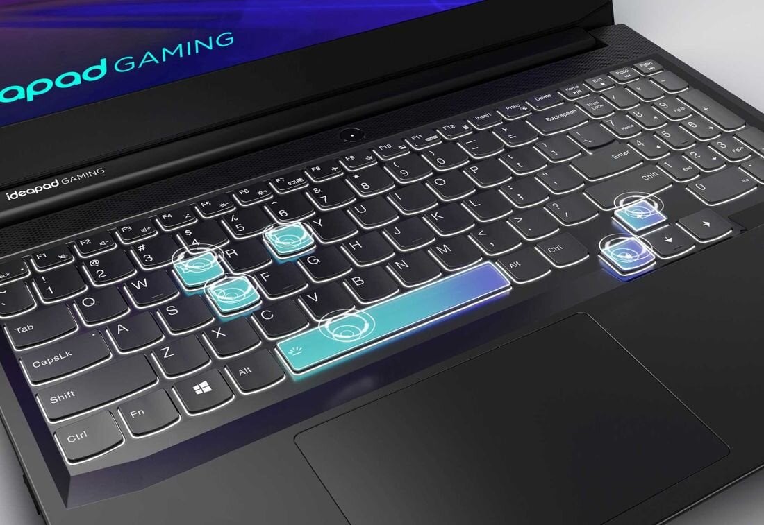 Laptop LENOVO IdeaPad Gaming 3 - Gamingowa klawiatura 
