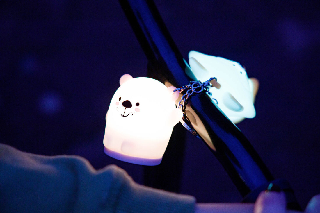 Brelok INNOGIO GIOkeyring Cat GIO-151 Ułatwia zasypianie Łagodne światło  spokojna atmosfera praktyczne rozwiązanie