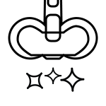 Końcówka mopująca - graficzna reprezentacja w kolorze czarnym 