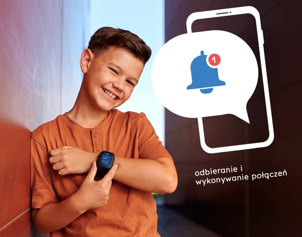 Smartwatch GARETT Kids Rock 4G RT ekran bateria czujniki zdrowie sport pasek ładowanie pojemność rozdzielczość łączność sterowanie krew puls rozmowy smartfon aplikacja