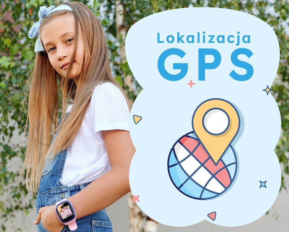 Smartwatch GARETT Kids Rock 4G RT ekran bateria czujniki zdrowie sport pasek ładowanie pojemność rozdzielczość łączność sterowanie krew puls rozmowy smartfon aplikacja