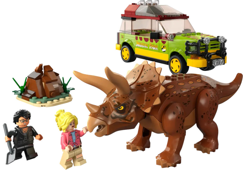 LEGO 76959 Jurassic World Badanie triceratopsa zabawa edukacja rozwój wyposażenie kreatywność