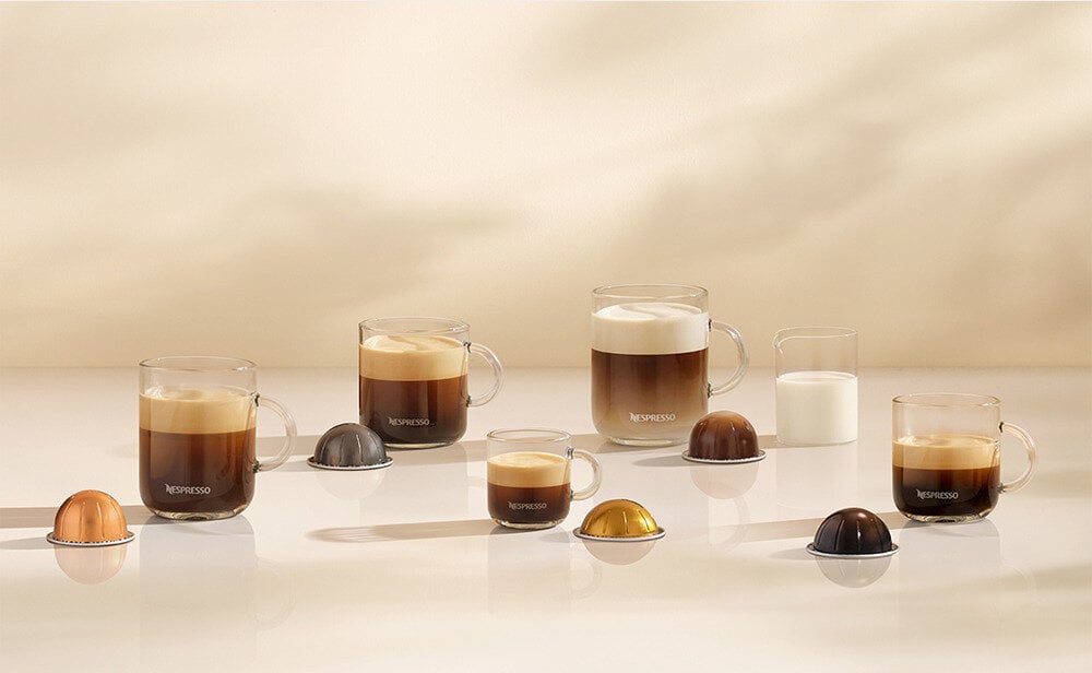 Ekspres SAGE Nespresso Creatista Vertuo SVE850BSS4EPL1 Srebrny 6 rozmiarów kaw Automatyczna dysza parowa Ustawienia spieniania 