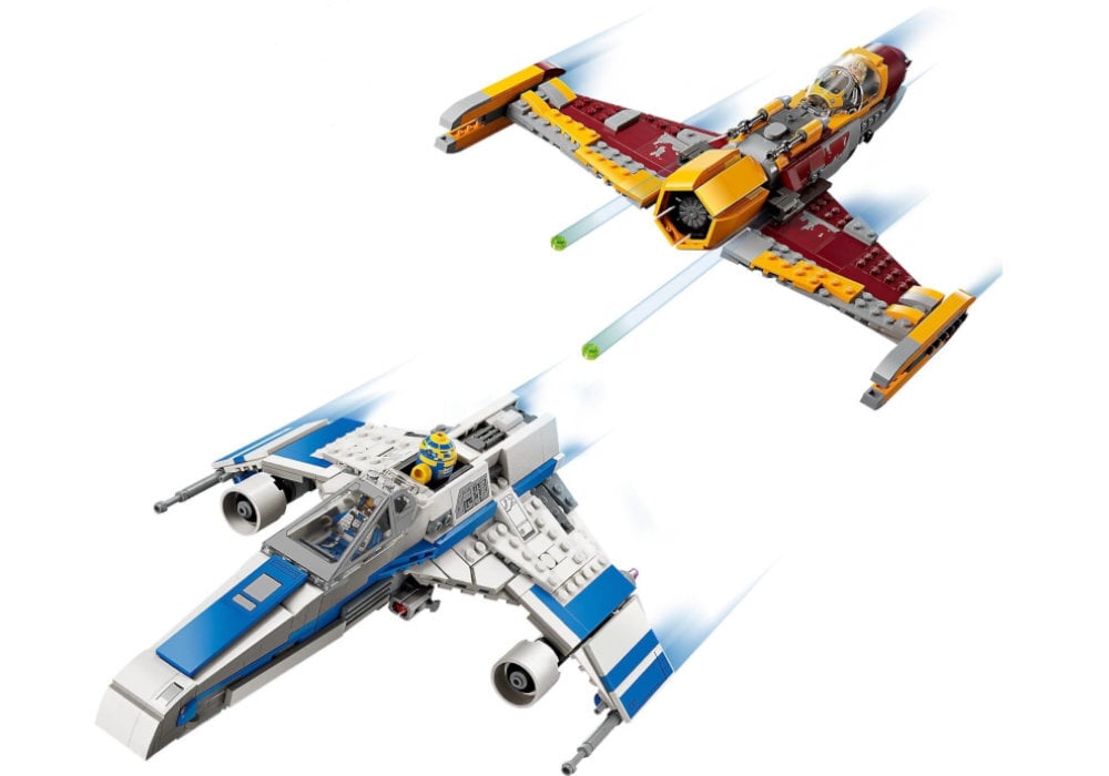 LEGO 75364 Star Wars E-Wing Nowej Republiki kontra Myśliwiec Shin Hati zabawa edukacja rozwój wyposażenie kreatywność