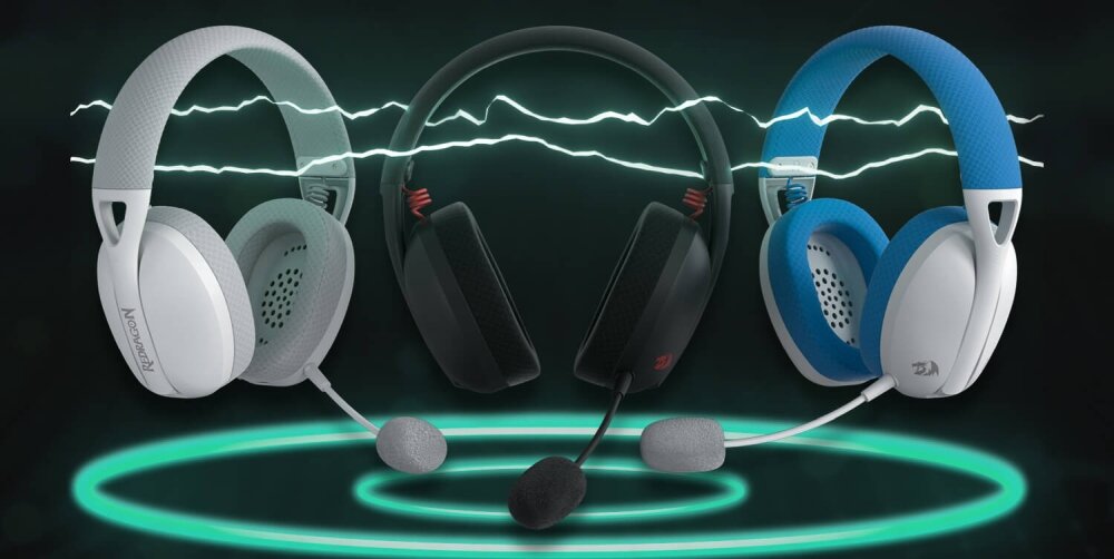 Słuchawki REDRAGON IRE Pro H848 design komfort lekkość dźwięk jakość wrażenia słuchowe ergonomia lekkość sport aktywność podróże czas pracy działanie akumulator
