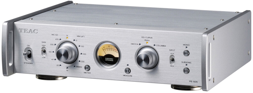 Przedwzmacniacz gramofonowy TEAC PE-505  - źródła dźwięku