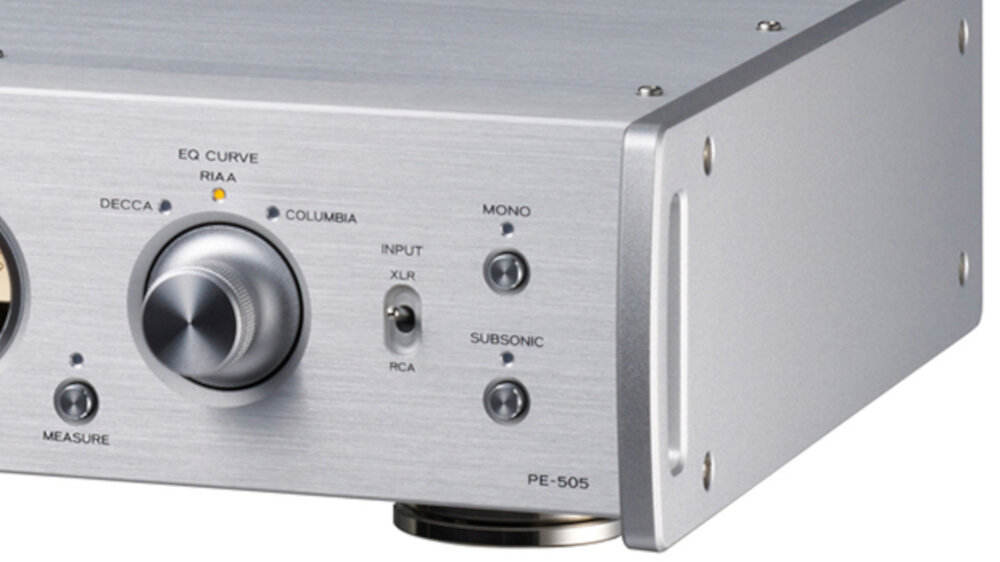 Przedwzmacniacz gramofonowy TEAC PE-505  - ustawienia i funkje pomiarowe