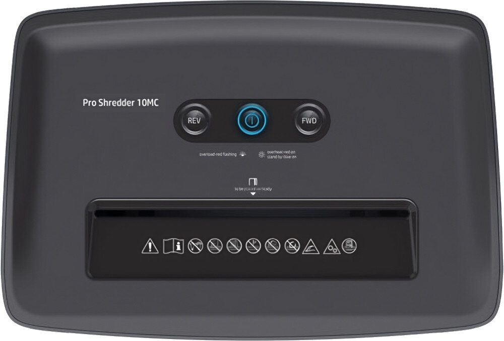 Niszczarka HP Pro Shredder 10MC funkcje cofanie auto start-stop karty kredytowe