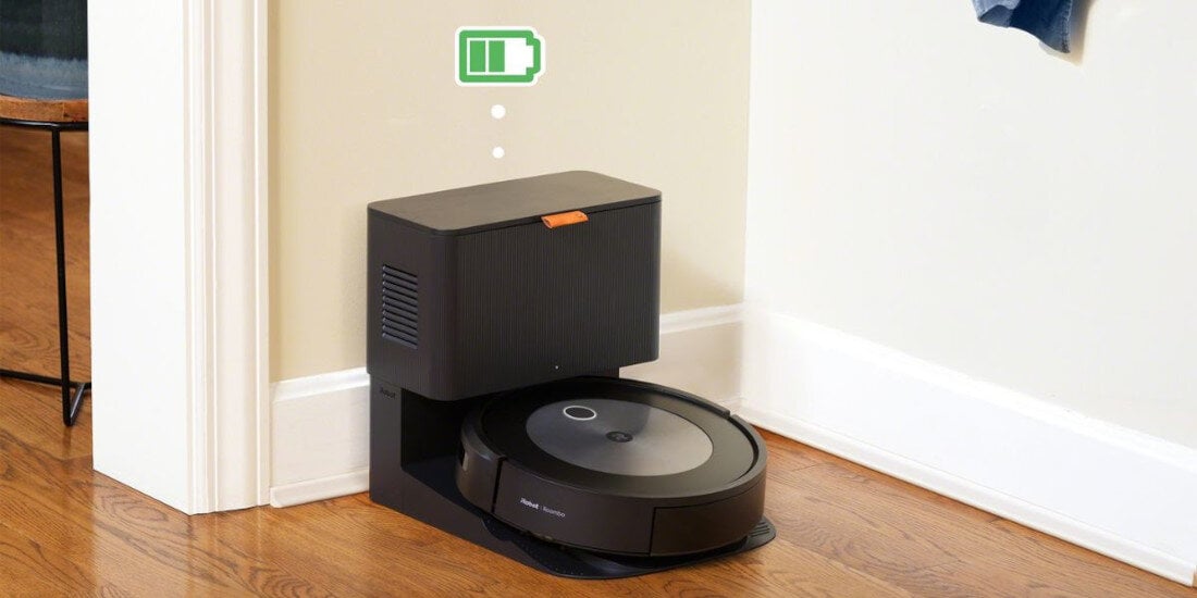 Robot sprzątający IROBOT Roomba Combo J5+ Ładowanie wznawianie sprzątania