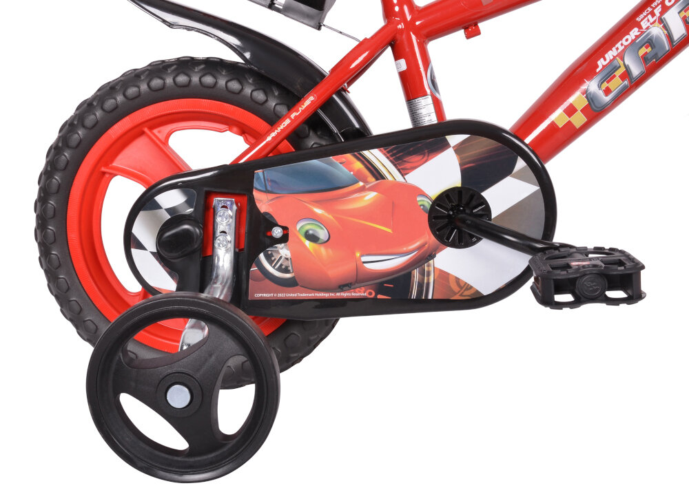 Rower dziecięcy DISNEY Auta 12 cali dla chłopca 14-calowe koła boczne kółka łańcuch stylowa osłona blotniki