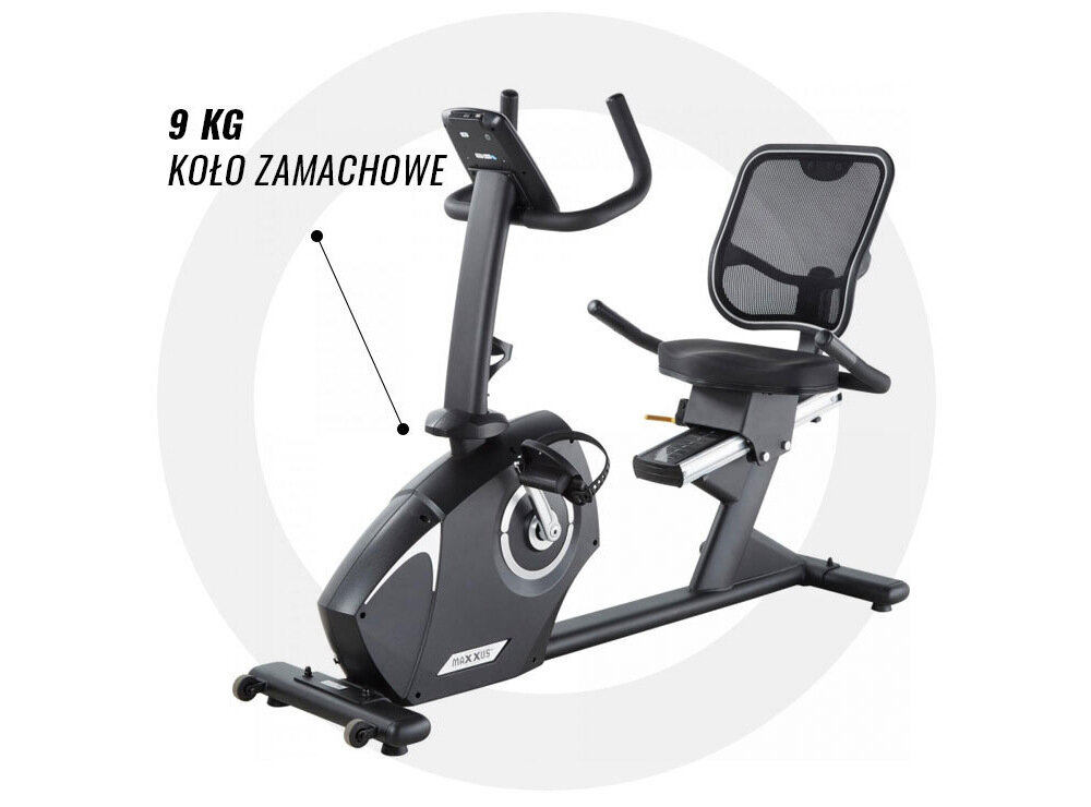 Rower elektromagnetyczny MAXXUS 4.2R solidna konstrukcja stabilnosc wytrzymalosc technologia elektromagnetycznego oporu kolo zamachowe waga 9 kg kontrola nad intensywnoscia cwiczen