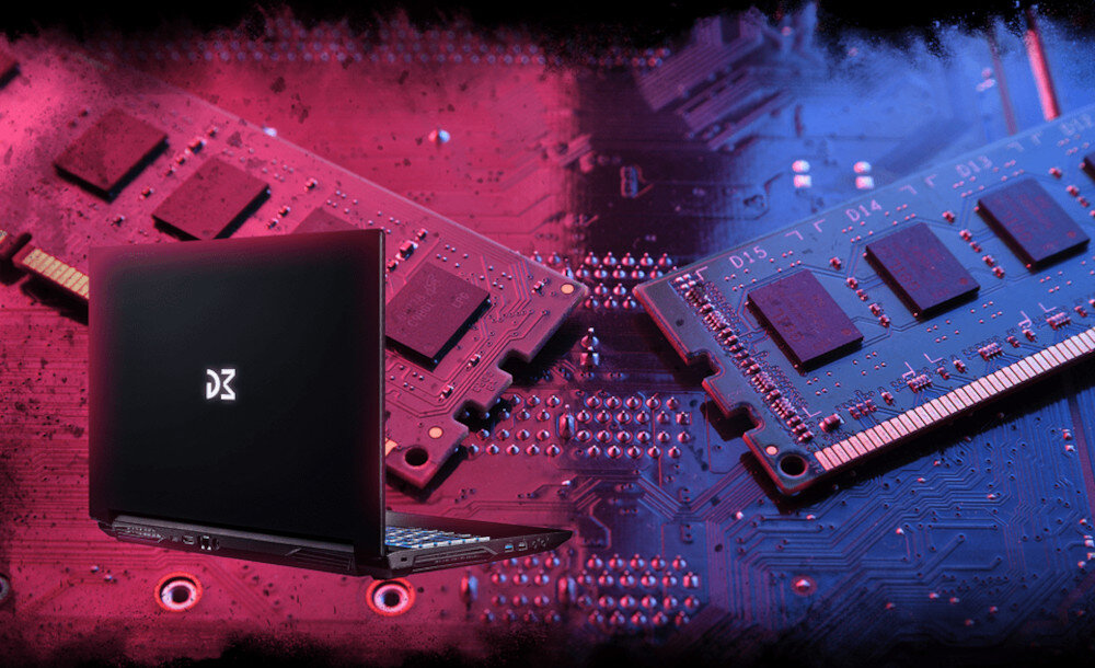 Laptop DREAMMACHINES RG3050-15PL52 15.6 144Hz i5-13500H 32GB RAM 1TB SSD GeForce RTX3050 pamięć RAM dysk SSD pojemność szybkość