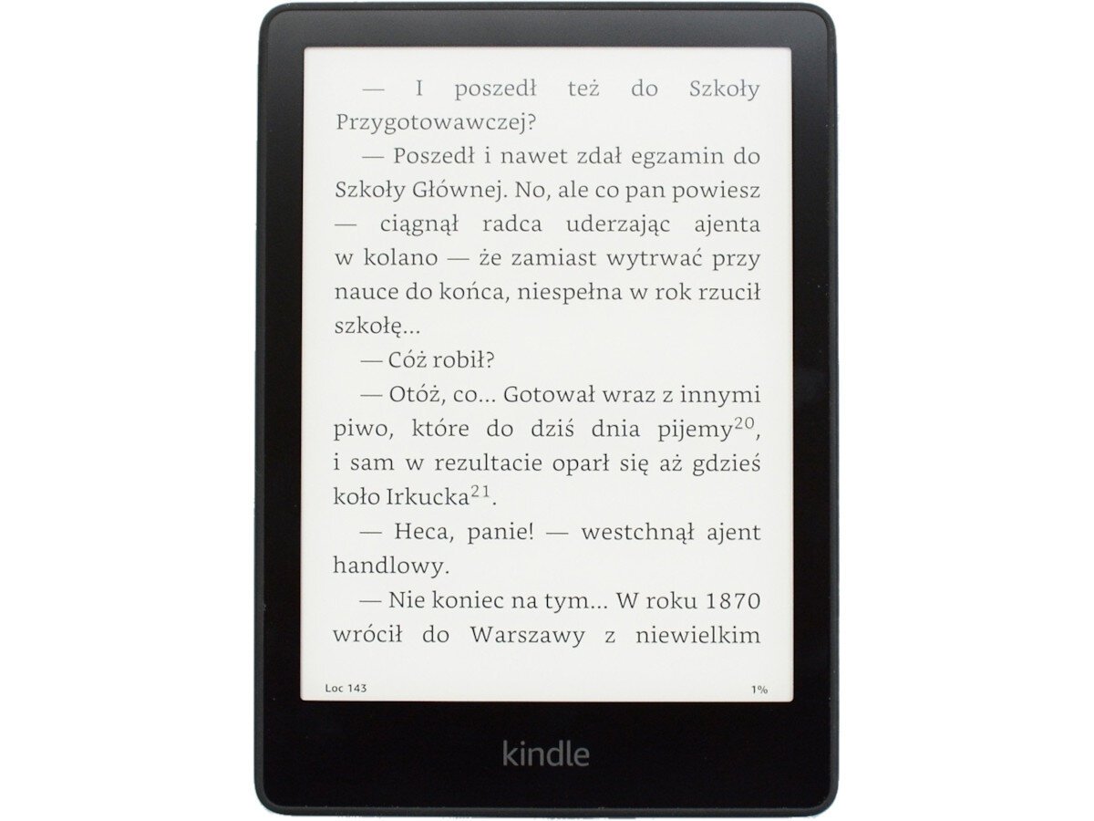 Czytnik E-Bookow AMAZON Kindle Paperwhite 5 Czarny (bez reklam) idealny dla fanow czytania