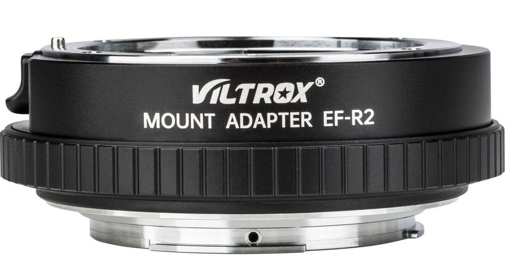 Adapter VILTROX EF-R2  obiektyw montaż styki port ustawienia aparat 