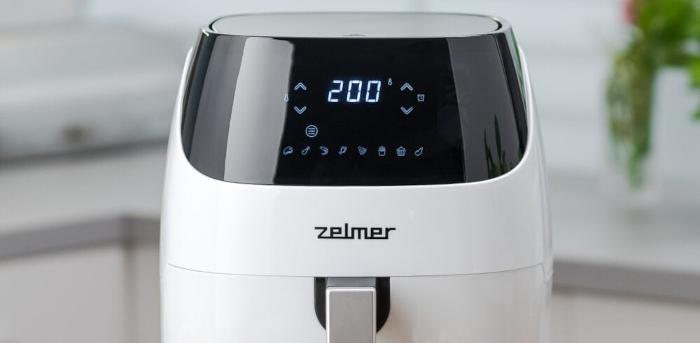 Frytkownica beztłuszczowa ZELMER ZAF5501W Air Fryer zakres temperatura dowoloność
