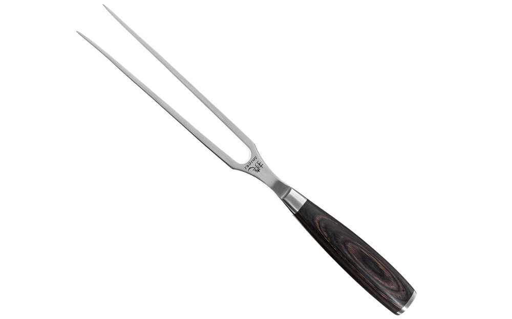 Widelec do mięsa SHIORI 430 Lekkość elegancja waga 170g łatwy w obsłudze wykonanie drewno Pakka pewny chwyt komfort uzytkowanie