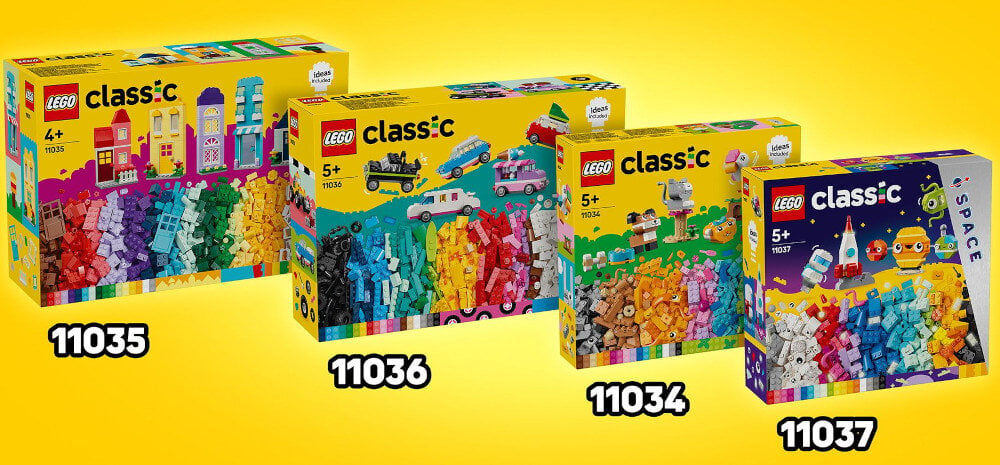 KLOCKI LEGO CLASSIC KREATYWNE POJAZDY 11036 łączenie zestawów