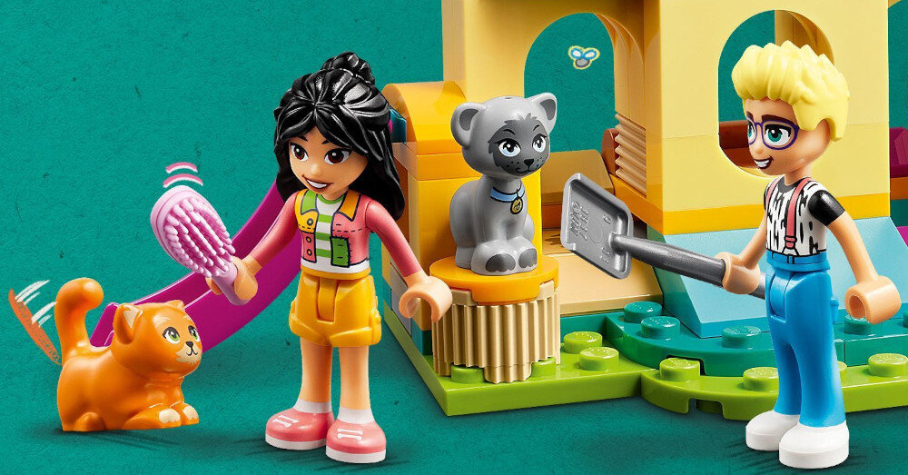KLOCKI LEGO FRIENDS PRZYGODA NA KOCIM PLACU ZABAW 42612 plac zabaw dla kotów minilaleczki koty figurki