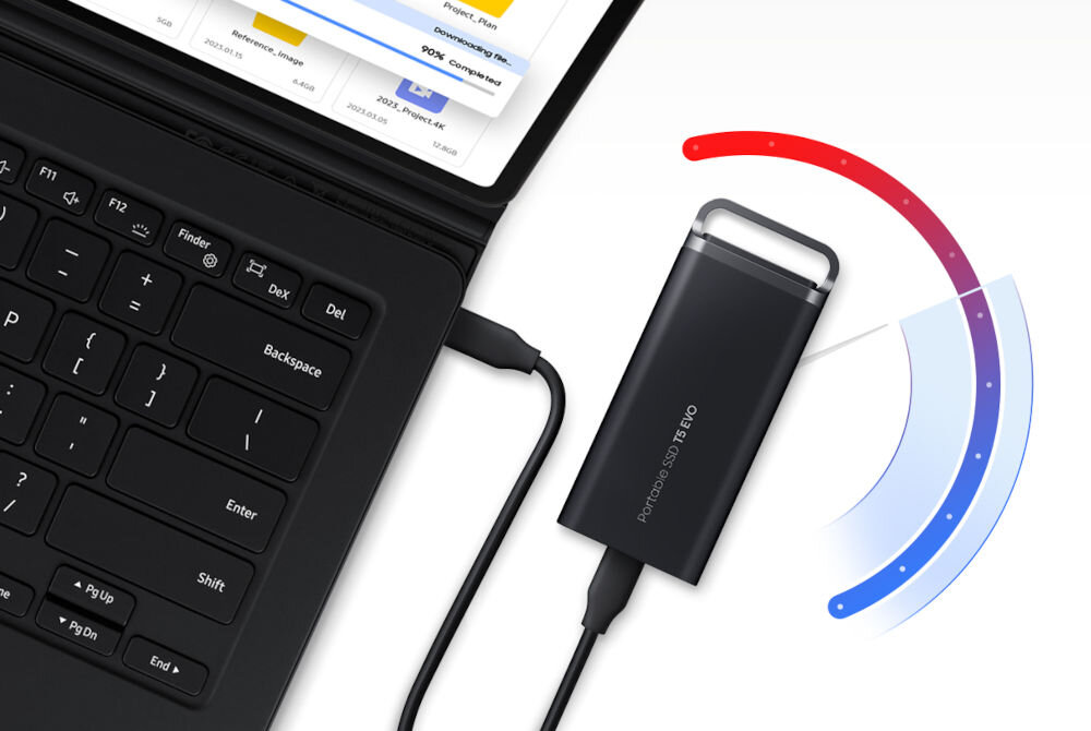 Dysk SAMSUNG T5 Evo 4TB SSD prędkość zapisu odczytu złącze