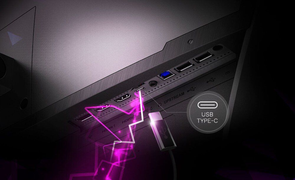 Монітор MSI MAG 325CQRF-QD 31.5 2560x1440px 170Hz 1 ms [GTG] Вигнуті порти, роз'єми, підключення