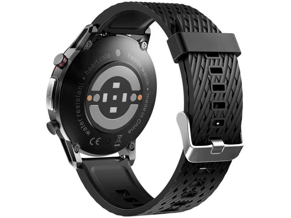 Smartwatch KUMI KU3 Pro Srebrny wbudowany akumulator pojemnosc 280 mAh czas dzialania okolo 7 dni w stanie czuwania okolo 20 dni czas ladoania okolo 2 godziny kabel ladujacy USB-A/zlacze magnetyczne