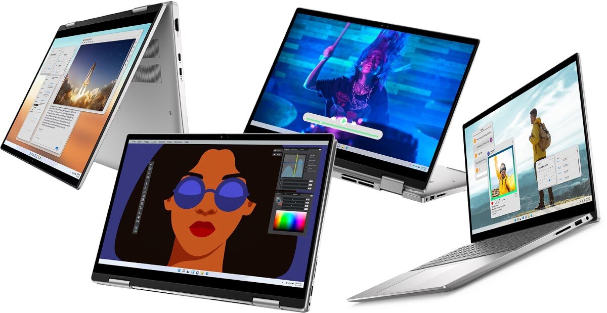 Laptop DELL Inspiron 7430-3437 14 i5-1335U 8GB RAM 512GB SSD Windows 11 Home zawias 360 tryby elastyczność