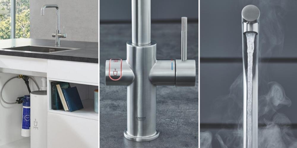 GROHE Red Duo 30327KS1 wrzątek bojler tytan odporność korozja kamień izolacja ciepło energia