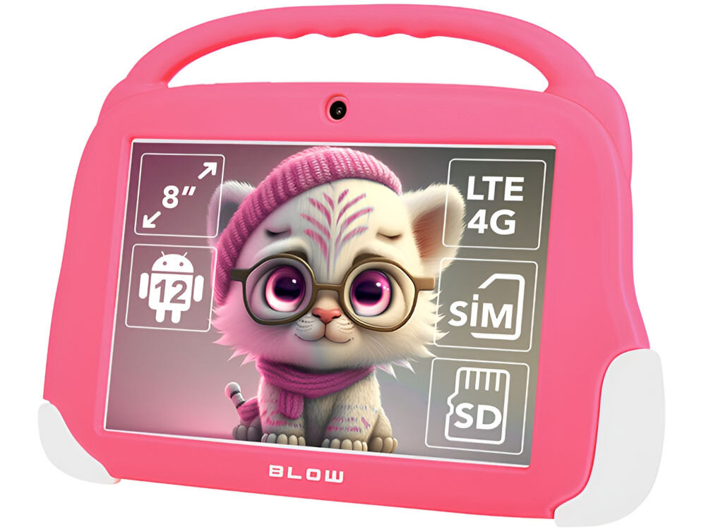 Tablet BLOW KidsTab 8 8 4/64GB LTE Wi-Fi Różowy android 12 aplikacje