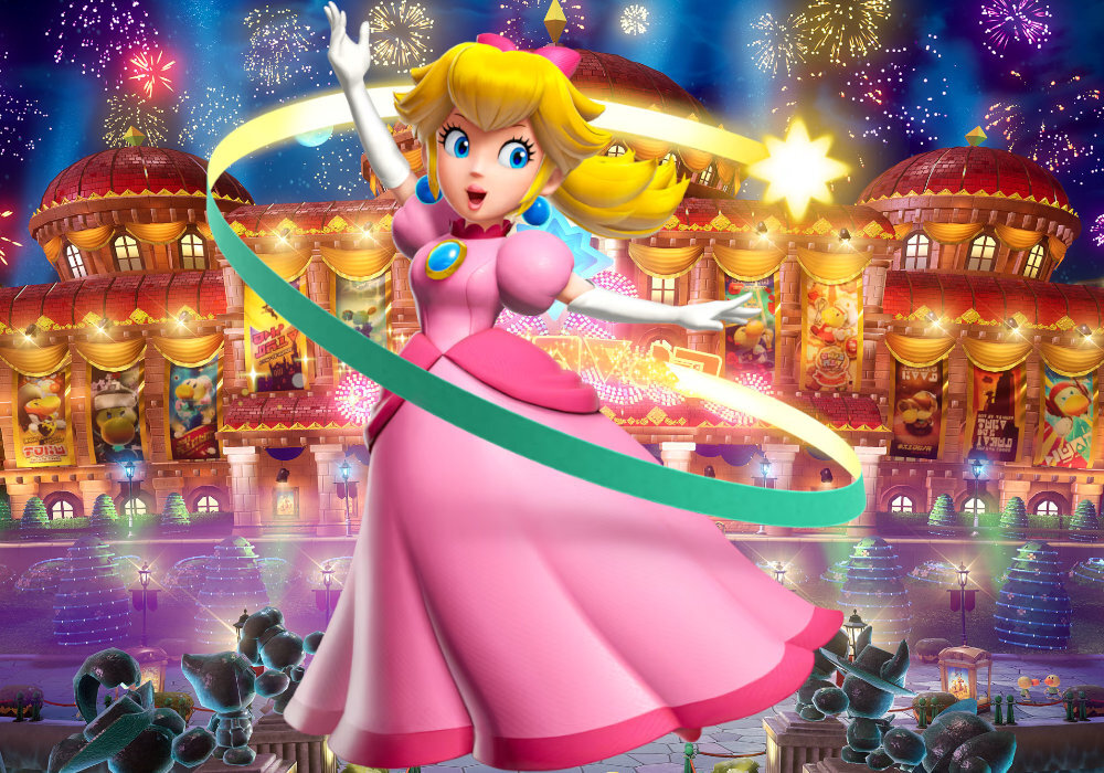 Princess Peach: Showtime Gra NINTENDO SWITCH zabawa róż przygody przemiany transformacje fabuła