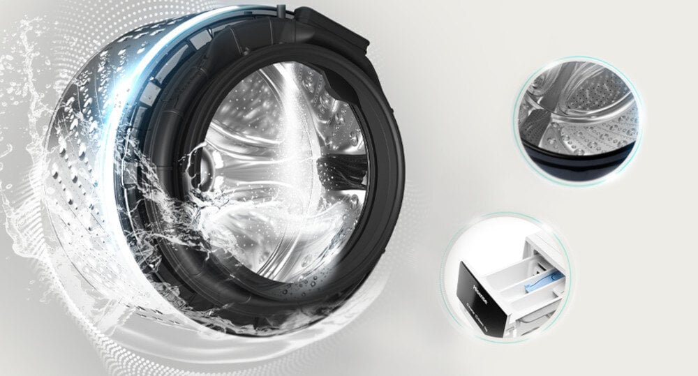 Pralka HISENSE WF3S7021BW/PL sterylizacja prania czyste pranie bez patogenów