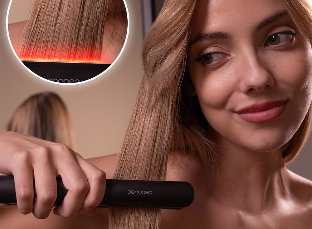 Prostownica CECOTEC Bamba RitualCare Liberty 180 stopni stała jednorodna temperatura 180 stopni optymalna temperatura do stylizacji minimalizacja ryzyka uszkodzenia włosów pielęgnacja pasm zadbanie o pasma podczas stylizacji optymalna temperatura zdrowy lśniący wygląd włosów  