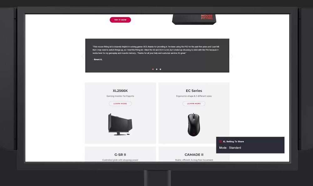 Monitor BENQ Zowie XL2546X 24.5 1920x1080px 240Hz funkcje narzędzia widoczność