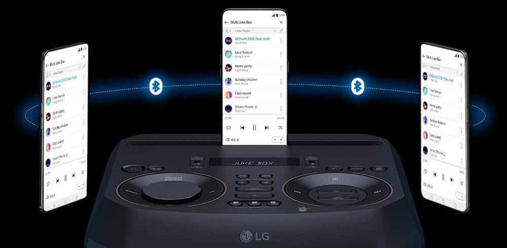 Power audio LG RNC5 łączenie bezprzewodowe