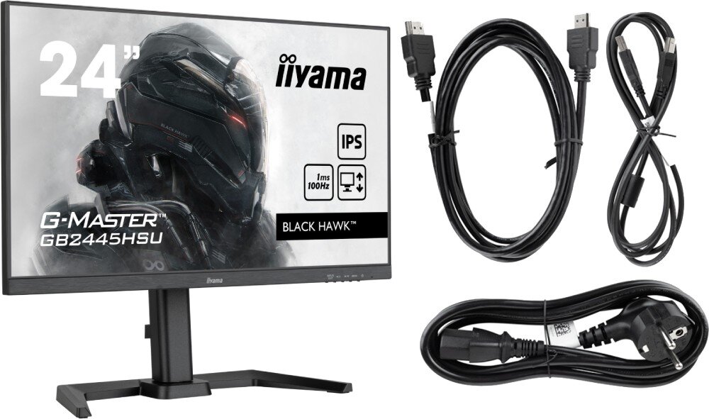 Monitor IIYAMA G-Master GB2445HSU-B1 23.8 1920x1080px IPS 100Hz 1 ms [MPRT] 
