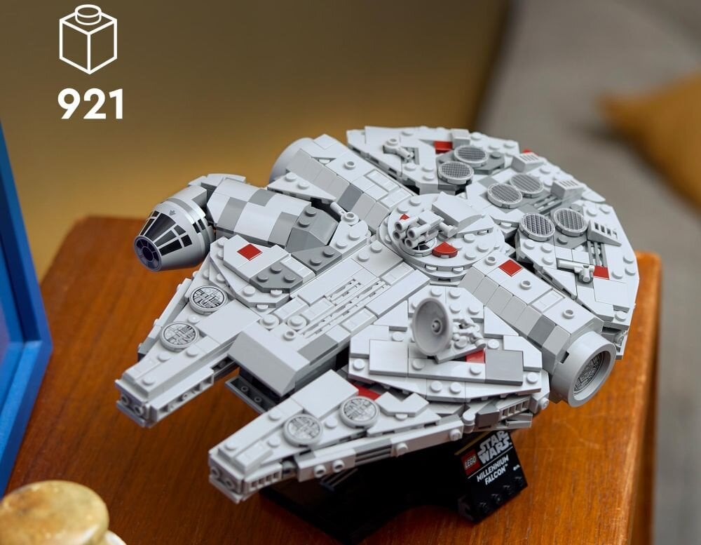 LEGO 75375 Star Wars Sokół Millennium    klocki elementy zabawa łączenie figurki akcesoria figurka zestaw 