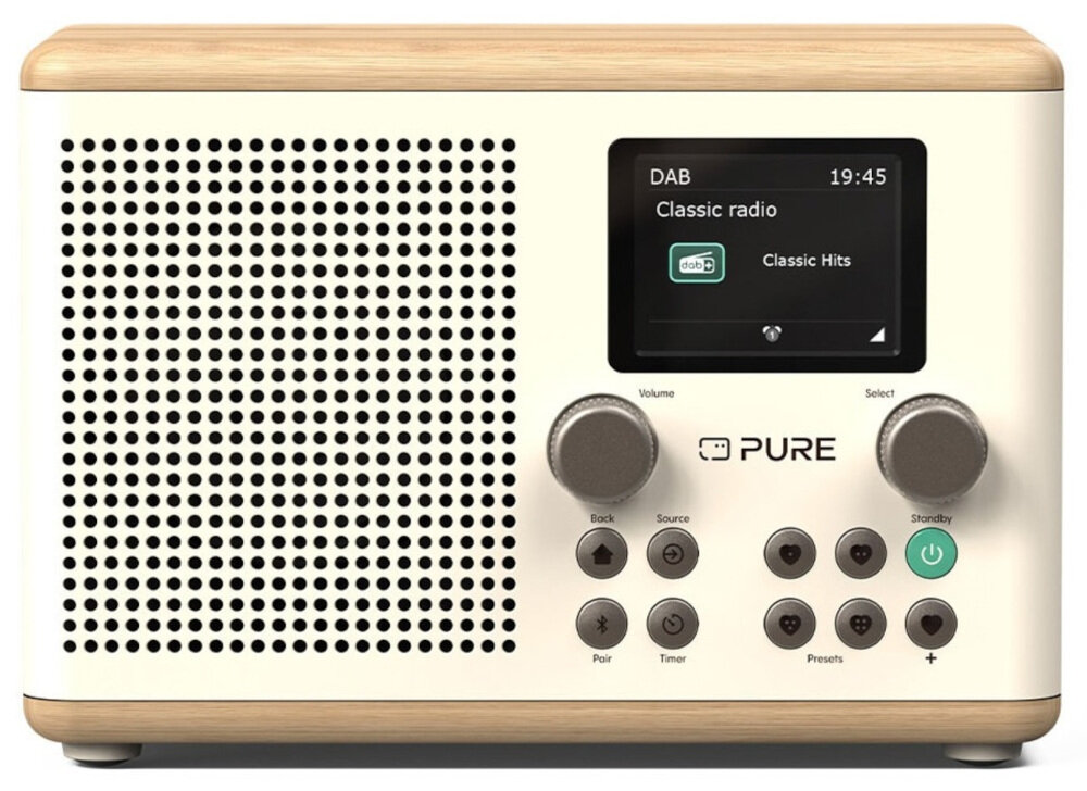 Radioodtwarzacz PURE Classic H4 - Zawsze gotowe do działania, Radioodtwarzacz na białym tle
