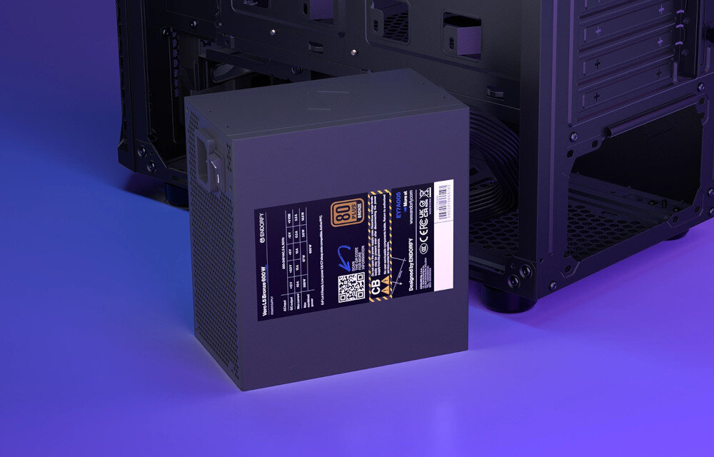 Komputer MAD DOG ENDORFY500AIR-I06DB16 i5-12400F 16GB RAM 1TB SSD Radeon RX7600 zasilacz moc sprawność certyfikat