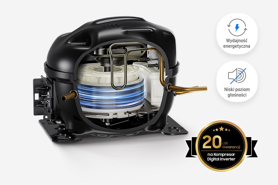 Якщо ви запитаєте продавця в Медіа Експерт про холодильники з найбільшою гарантією на компресор, він вкаже вам на холодильні пристрої Samsung