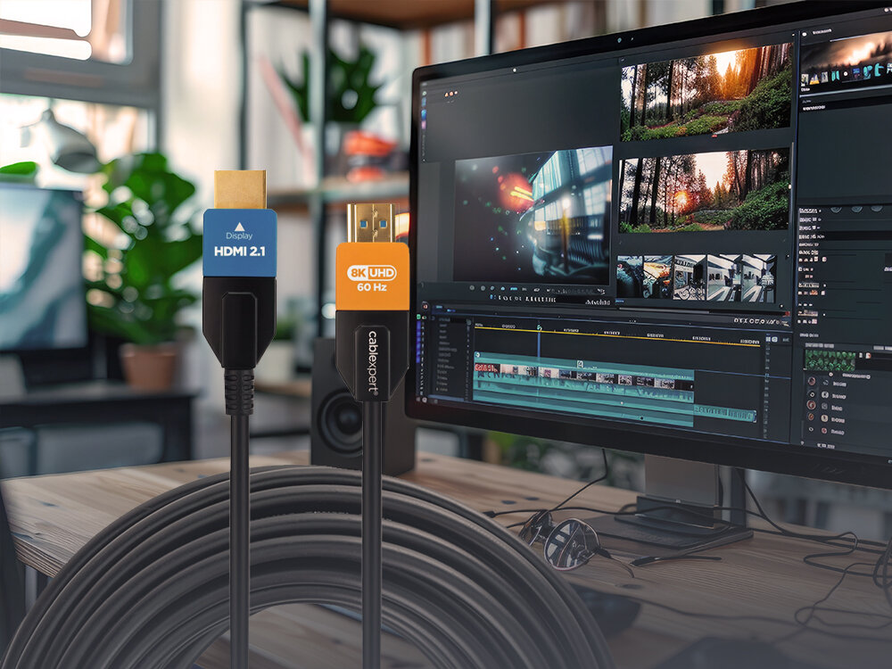 Kabel optyczny HDMI - HDMI CABLEXPERT 20 m - Przesył na dużą odległość