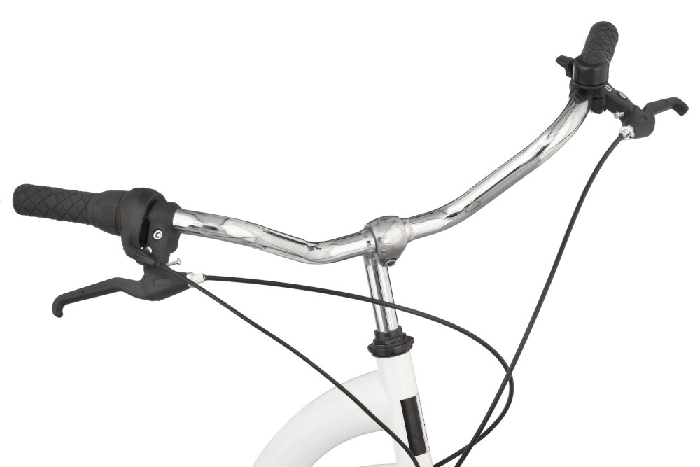 Rower miejski DAWSTAR Citybike S7B 28 cali damski Biały kierownica stalowo-aluminiowy wspornik lekka bardzo wytrzymala maksymalna przyczepnosc w kazdych warunkach pogodowych dzwonek
