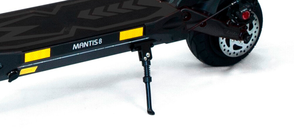 Hulajnoga elektryczna KAABO Mantis 8 Plus Czarny skladana stopka wytrzymala nozka w centralnym punkcie ciezkosci