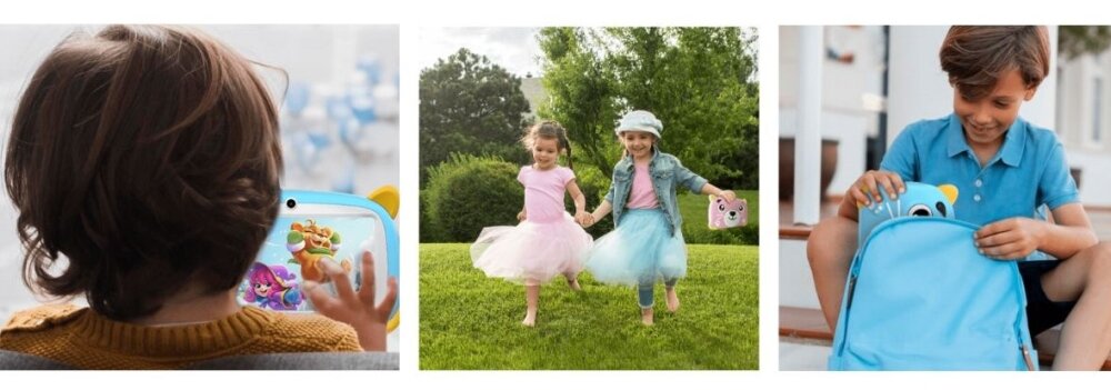 Tablet DOOGEE U7 7 2/32 GB Wi-Fi male dzieci wyswietlacz jasnosc ostry wyrazny obraz calowy wyswietlacz ips hd dlonie dziecko waga