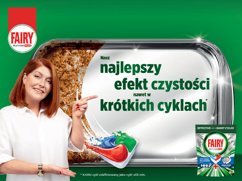 Kapsułki do zmywarki FAIRY Platinum Plus All in One Blue opakowanie wygląd