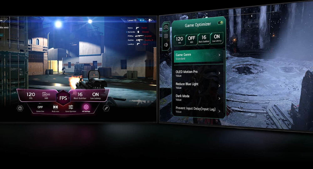 Телевизор LG 55NANO82T6B — Game Optimizer и Game Dashboard