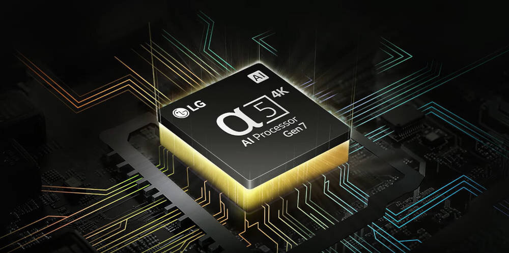 Телевизор LG 55NANO82T6B — процессор AI α5 4K Gen7