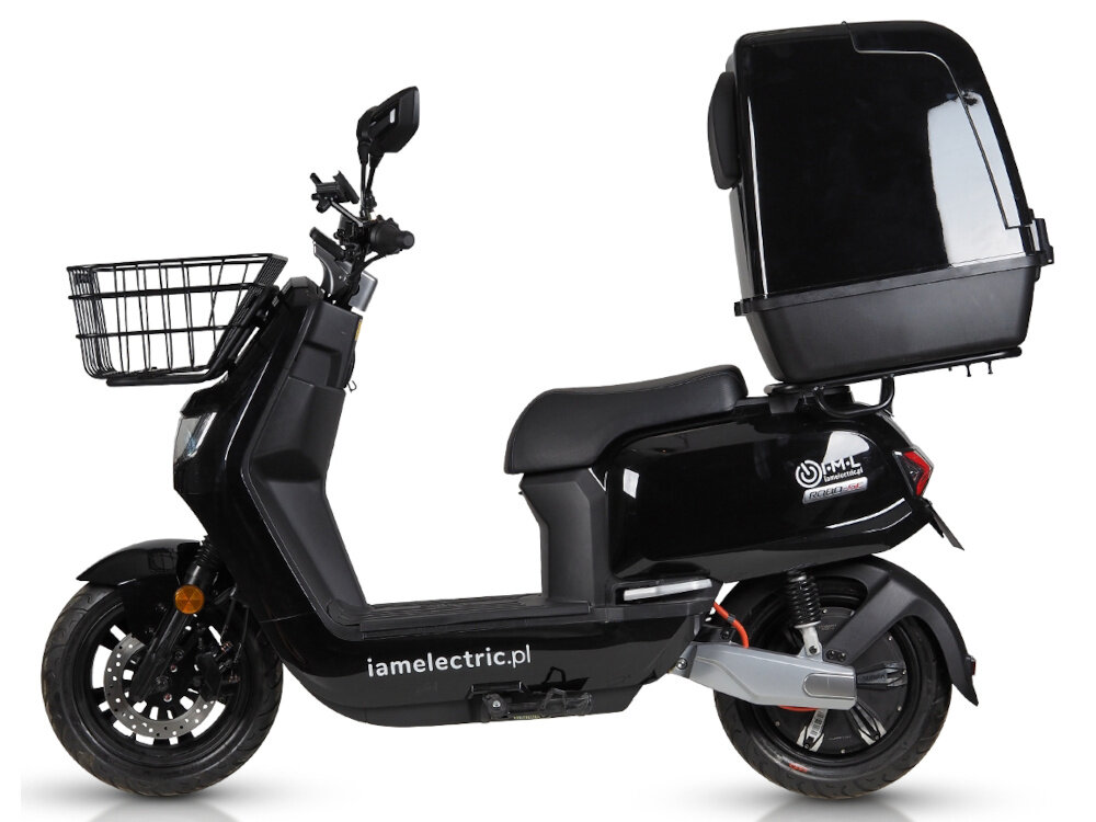 Skuter elektryczny IML Sunra Robo-SC Delivery Czarny moc zaawansowane technologie komfort ekologiczny transport wygoda dynamiczna jazda