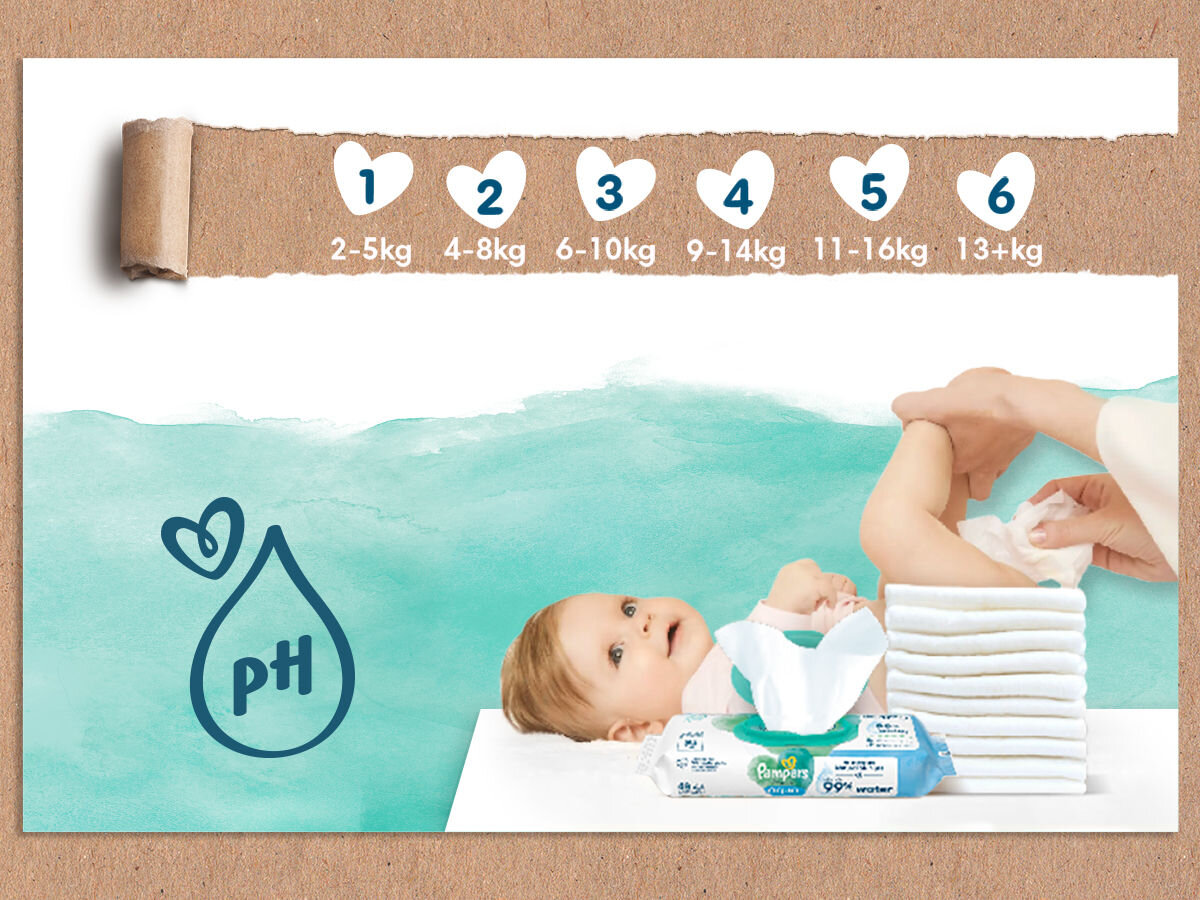 Pieluchomajtki PAMPERS Harmonie Baby 5 (21 szt.) rozmiary